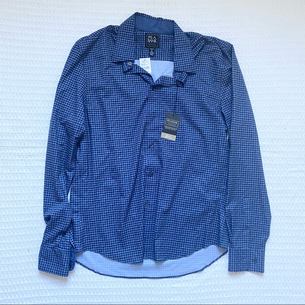 Jos. A. Bank traveler slim fit blue button down NWT size medium
